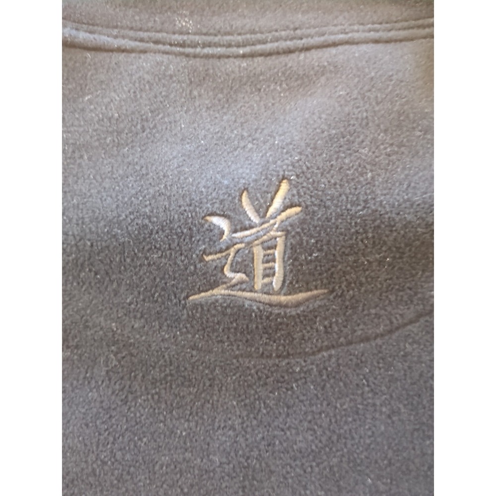 Vintage Jagged Edge Mountain Gear Black Fleece Outdoor Pullover Sweater Sz Large - Picture 4 of 4